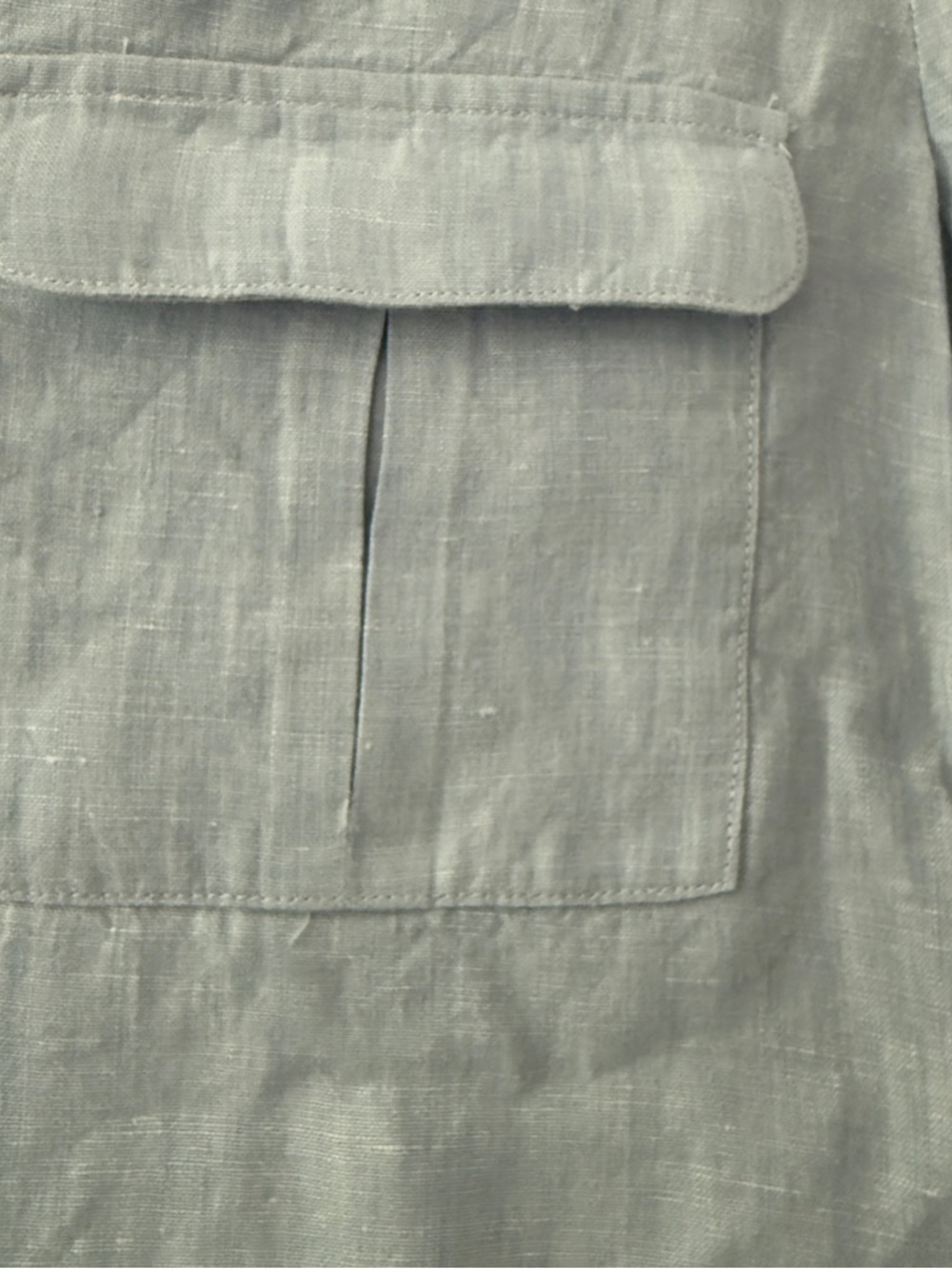 Joie Light Blue Linen-Blend Tunic Shirt dress size small - Picture 4 of 8